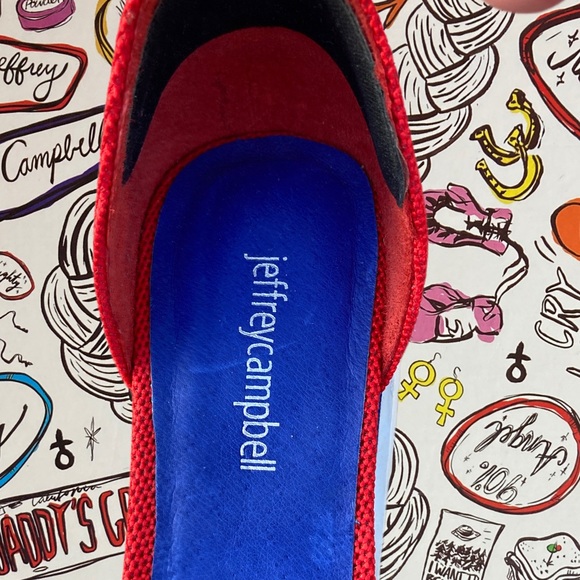 Free People Jeffrey Campbell Emery Flatform, 9 Red White Blue $135 preloved - Picture 9 of 12